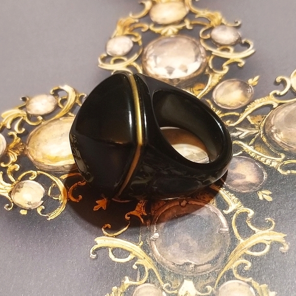 HP 🎉Baccarat Medicis Pop Ring in Black - Picture 2 of 8